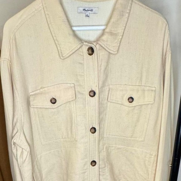 Madewell Jackets & Blazers - Madewell‎ Cream Shirt/Jacket